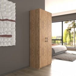 2 Kapaklı 5 Katlı Çok Amaçlı / Elbise Dolabı / Saklama Dolabı 70 Lilyum Çam