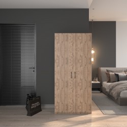 2 Kapaklı Elbise Dolabı80 Çam Desen