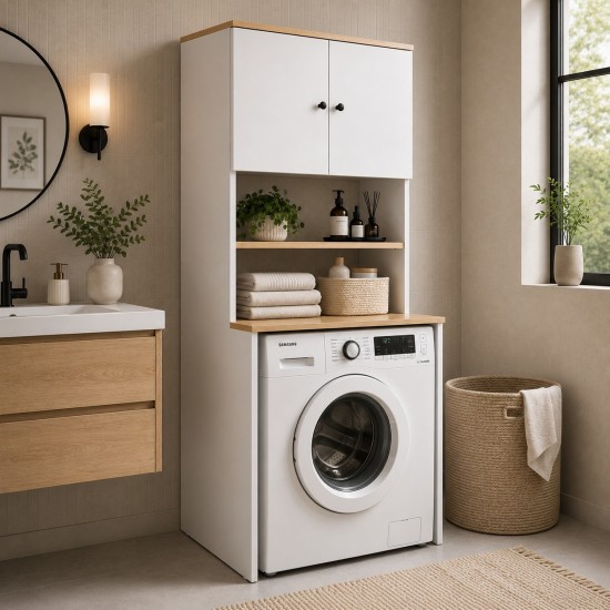 Moduleva Çamaşır Makinesi Dolabı /Kurutma Makinesi Dolabı / Çok Amaçlı Dolap